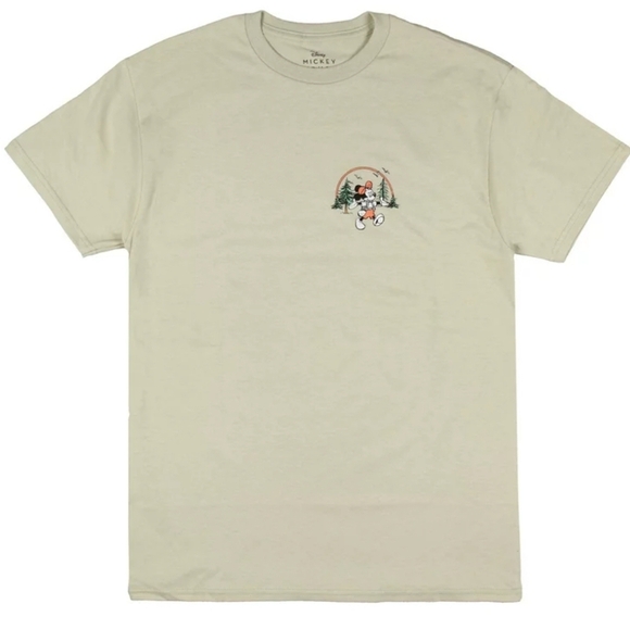 Disney Mickey Mouse Camping Graphic T-Shirt NWOT - Picture 1 of 6